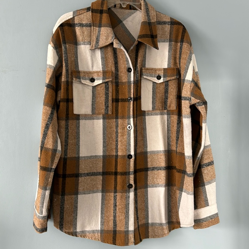 Oversized flannel.